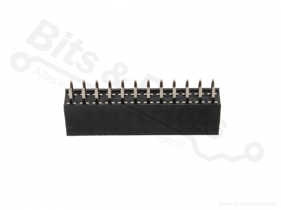 Header pin socket female 2x12 pins
